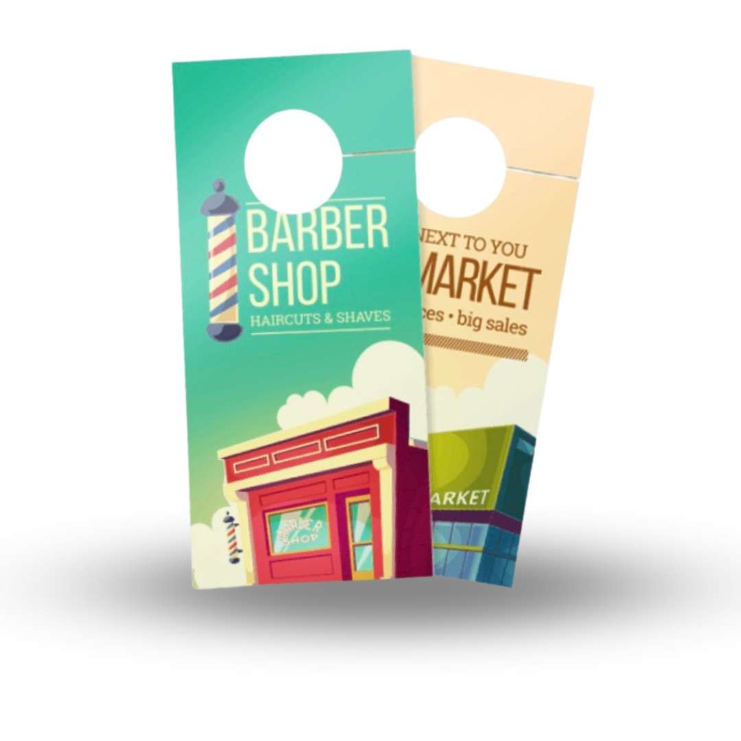 Premium glossy door hangers 3.5 X 8.5